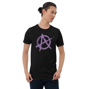 Purple Anarchy Is Order Symbol Punk Rock Short-Sleeve T-Shirt